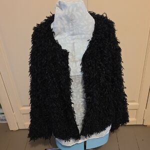 LC Lauren Conrad Black Teddy Jacket [2/$20]